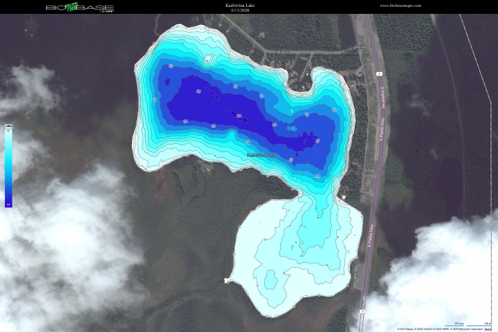 Bathymetric Map of Kashwitna Lake